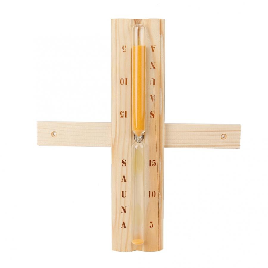 5Pcs/Set Sauna Tool Bucket + Scoop + Sand Clock + Thermometer + Explosion Proof Light Accessory