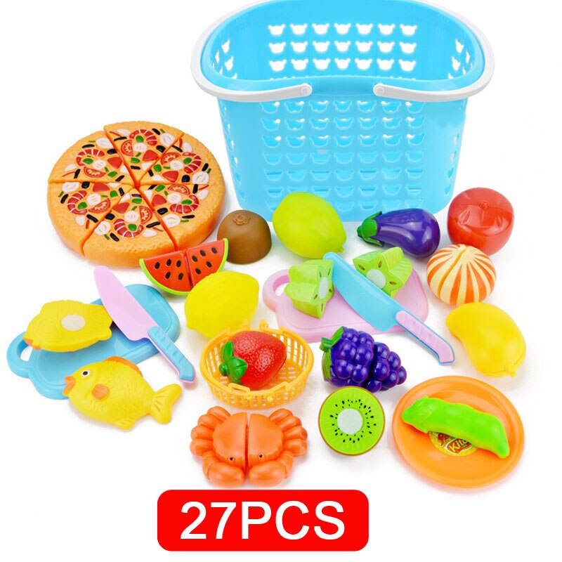 Children Kitchen Pretend Play Toys Cutting Fruit Vegetable Food Miniature Play Do House Education Toy for Girl Kid: A2701