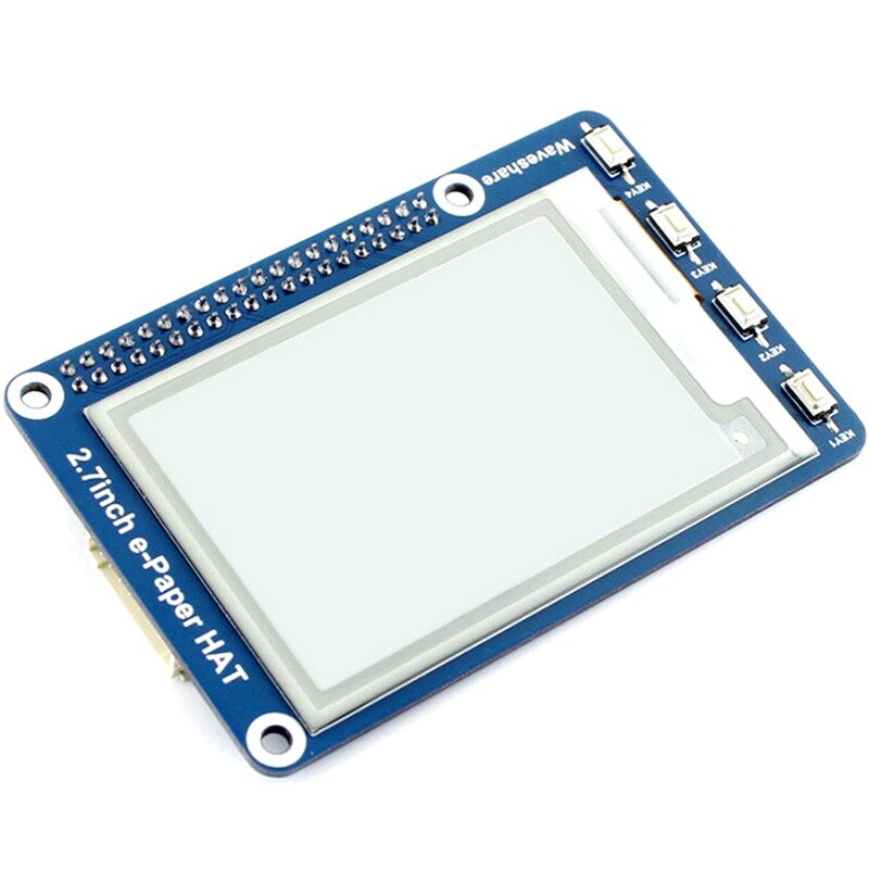 Waveshare 2,7 Zoll E-Papier, 264X176,E-Ink-Display HUT für Raspberry Pi 2B/3B/Null/Null W, Farbe: schwarz, Weiß, Spi-schnittstelle