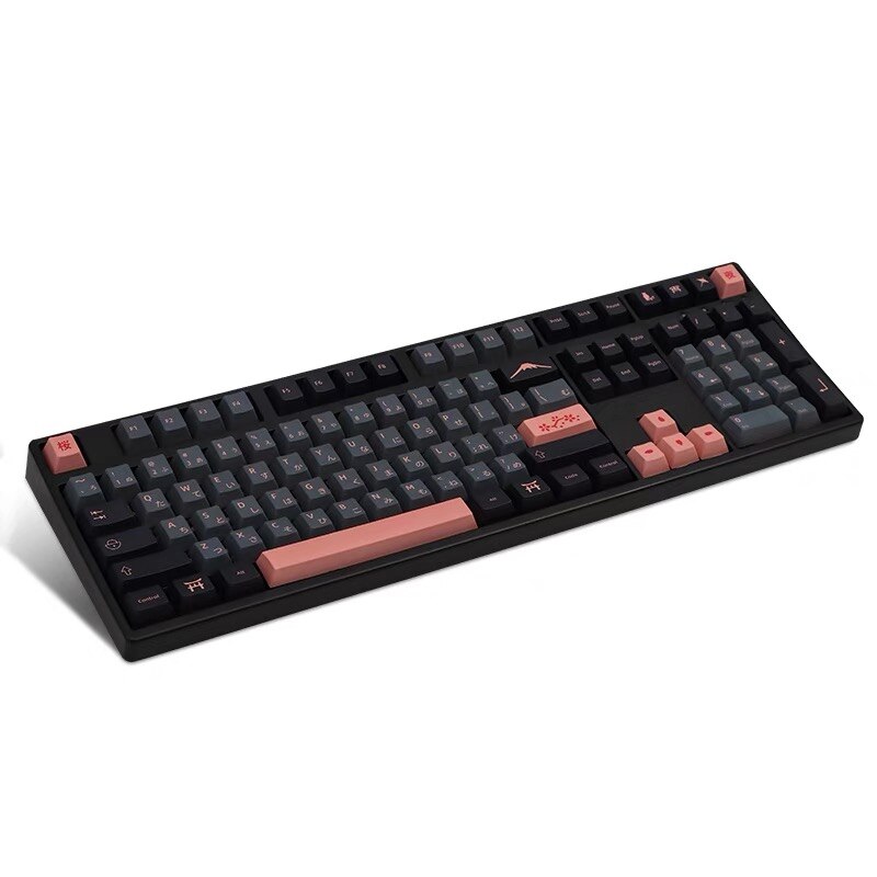 GMK Clone Nightsakura 131 Keys Cherry PBT Dye Sub Keycaps GMK Keys For GMMK Mx Switch Mechanical Keyboard 61/64/68/87/96/980/104