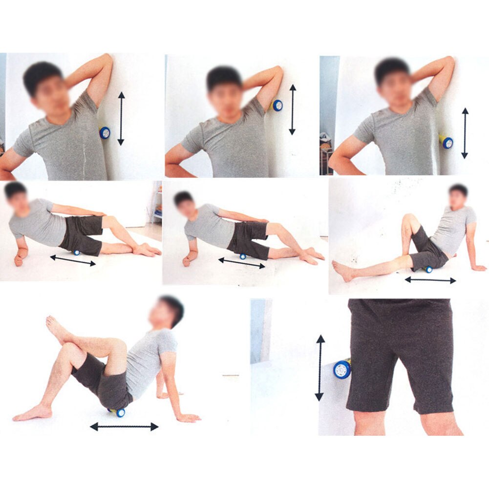 Massage Ball Set Foot Roller Hand Back Gym Fitness Training Relax Muscle Body Therapy Health Care Pain Relief Plantar Fasciitis