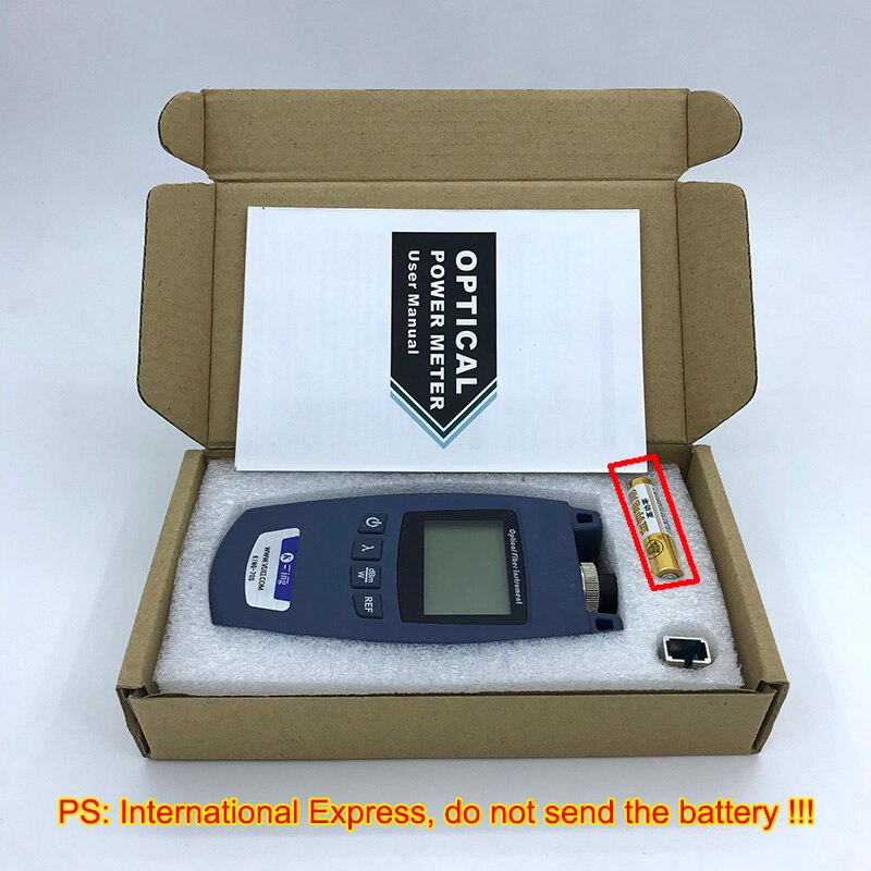 FTTH Mini Optische Power Meter King-70S Type C OPM Glasvezel Kabel Tester-50dBm ~ + 26dBm SC/FC Universele interface Connector