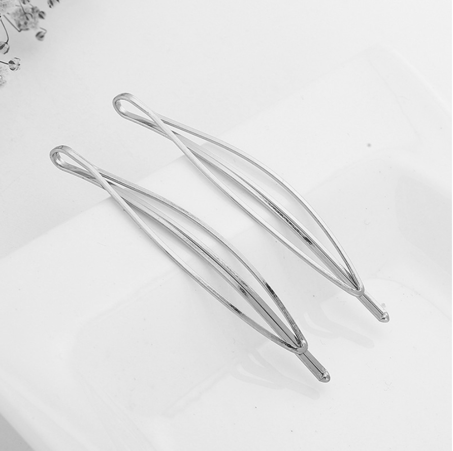 5 pinzas para el cabello de Color dorado, horquillas onduladas a la , pasadores de Metal, Clip BB Invisible, horquillas onduladas, accesorios para el cabello: Champán