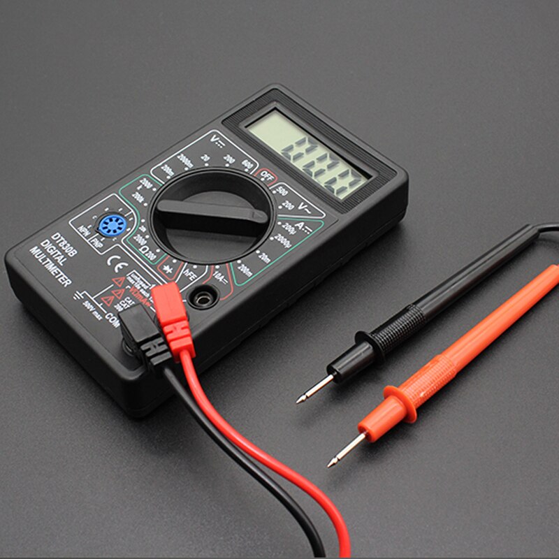 Digital multimeter tester voltmeter måling af strømmodstand temperaturmåler ac / dc amperemeter test bly probe test multimeter
