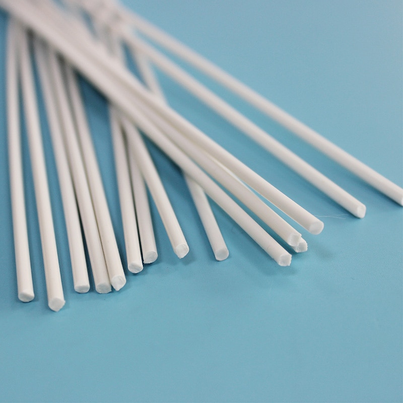 Pa6 svejsestænger af nylon plastik runde 4mm pinde hvid polyamid