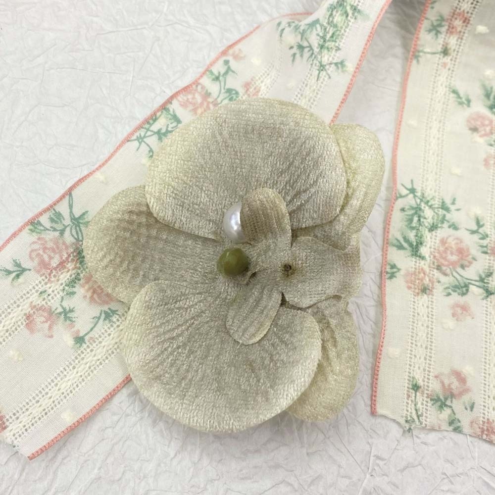 Süße Orchidee Blume Haarnadel thailändisch Stil Böhmischen Stil Schmetterling Orchidee Haar Clip Strass Legierung Frauen Seite Clip Strand: Lavendel