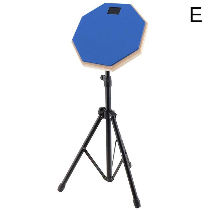 Rubber Wooden Dumb Drum Practice Training Drum Pad with Stand for Jazz Drums Exercise Snare Basic Skill Practice Pad: E set