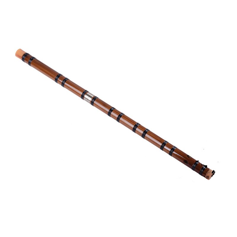 Kinesisk traditionel 6- huls bambusfløjte klarinetbegynder musikinstrument bronze bambusfløjte børn  dz01: F-tast