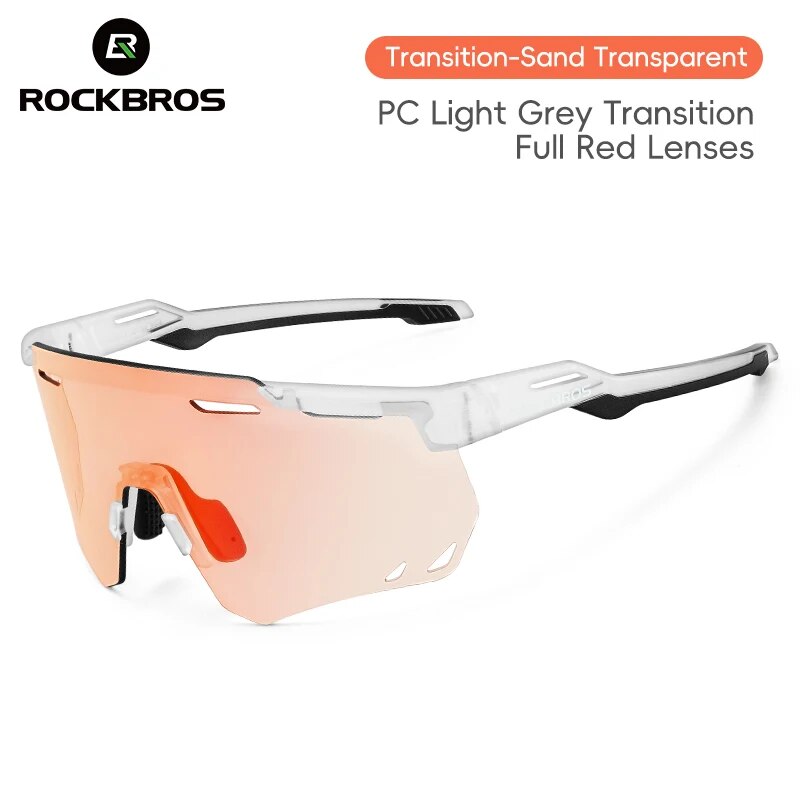Rockbros Fietsbril Mtb Racefiets Brillen Rijden Golfbril Bescherming Sport Uv400 Zonnebril Gepolariseerd/Fotochromisch