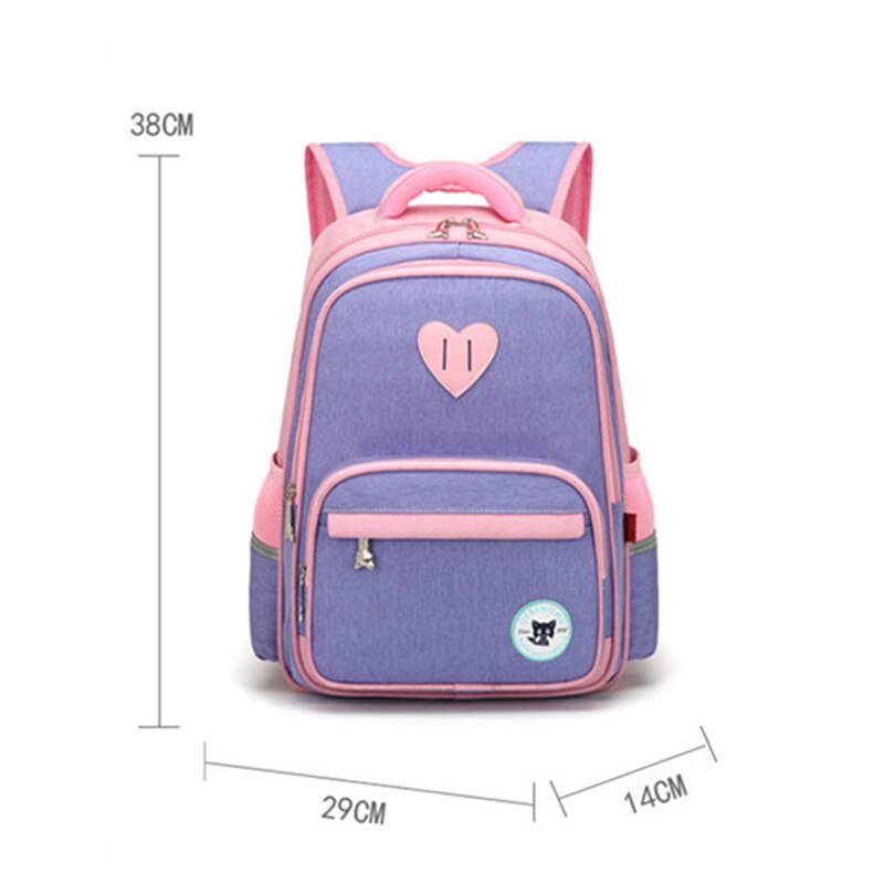 Waterdichte kinderschooltassen jongens meisjes basisschoolrugzakken kindertas schooltas orthopedische rugzak mochila infantil: Paars klein