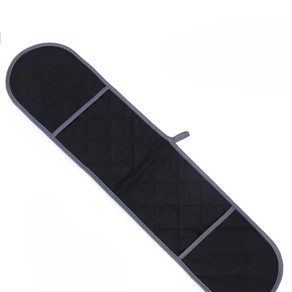 Padded Heat Oven Gloves Resistant Kitchen Cotton Potholders Mitts Black