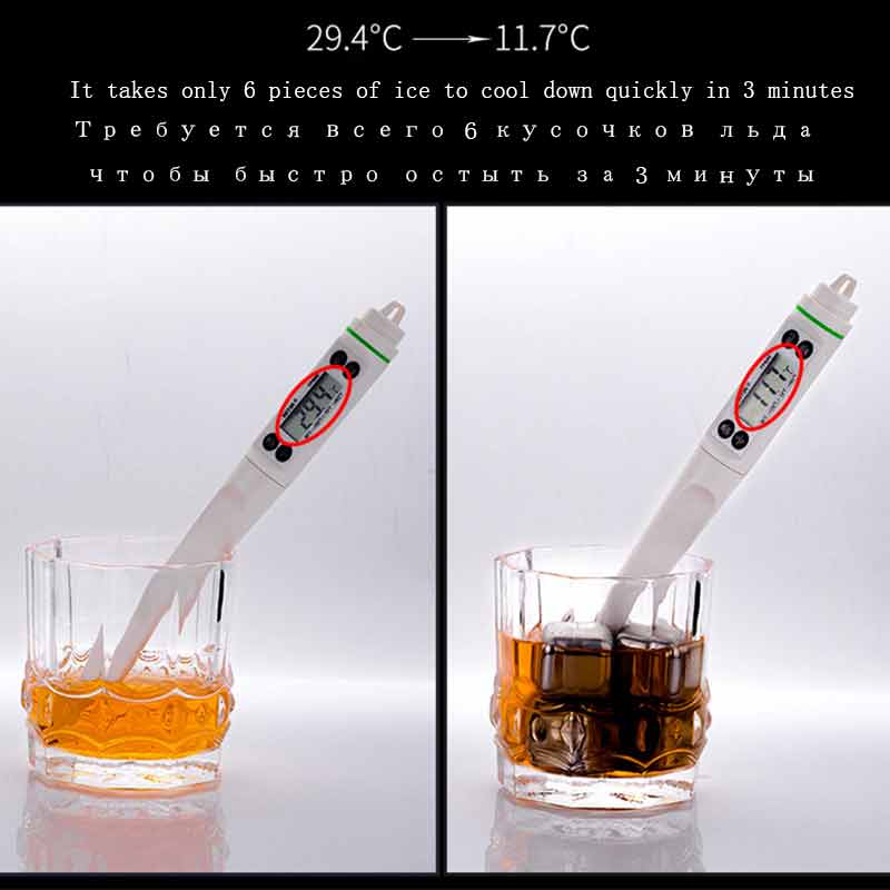 Ice Cubes Food Grade 304 Stainless Steel Metal Bar Whisky Stone Quick-Frozen Ice Wine Beer Cooler Reusable Set With Ice Cube Box