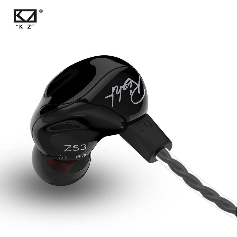 Kz ZS3 1DD Dynamische Oortelefoon In Ear Audio Monitoren Ruisonderdrukkende Hifi Muziek Sport Oordopjes Met Microfoon Headset