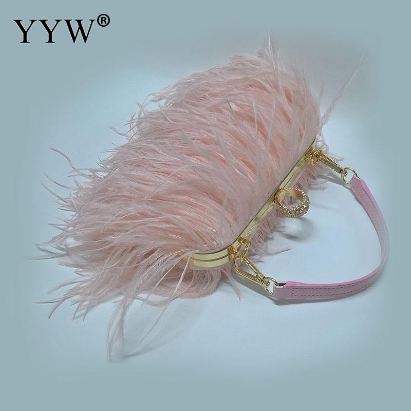 Mode Gele Zakken Voor Vrouwen Chain Schouder Crossbody Tas Kwastje Avond Party Clutch Purse Wit Roze Koppelingen Vrouwelijke