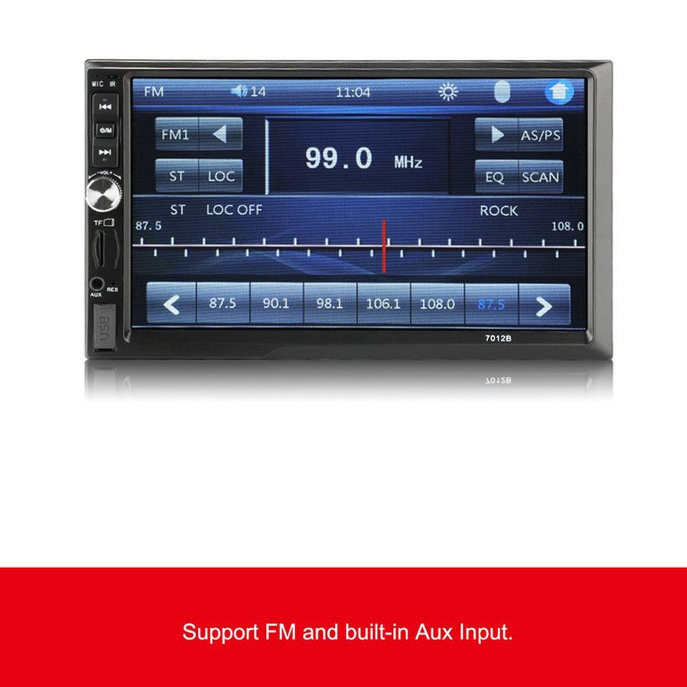 Car Radio 7-inch Large Screen with Stereo Fm Radio Bluetooth Mp5 Player Rear View Camera 7012B