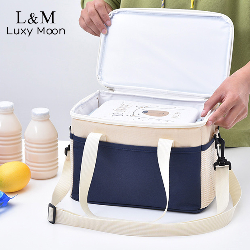 Thermische Lunch Tas Voor Werk Outdoor Picknick Koeltassen Koelkast Reizen Geïsoleerde Ice Pack Draagbare Opslag Container X385H