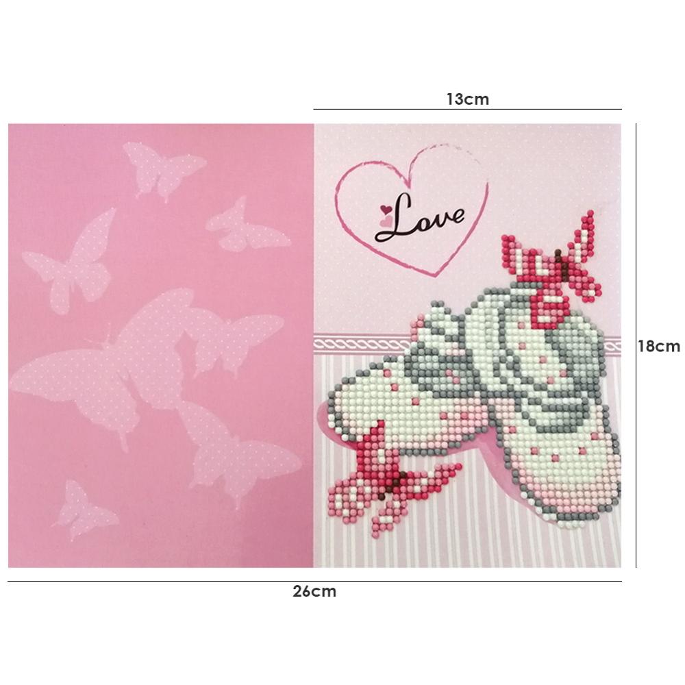5D DIY Drills Diamond Painting Valentine Greeting Card Party Birthday Diamond Embroidery Cross Stitch Festival Greet Cards: 2