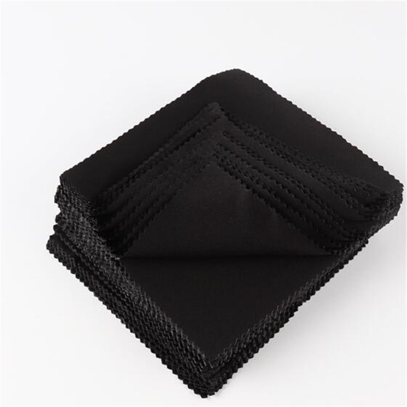 Paño limpiador de microfibra para gafas, accesorios de limpieza de lentes, color negro, 10 piezas