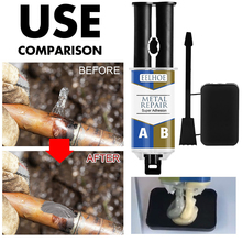 Quick Drying Welding Casting Glue Waterproof Solder Paste Steel Cast Iron Metal Crackle Repair Agent Industrial Adhesive 50mlA+B