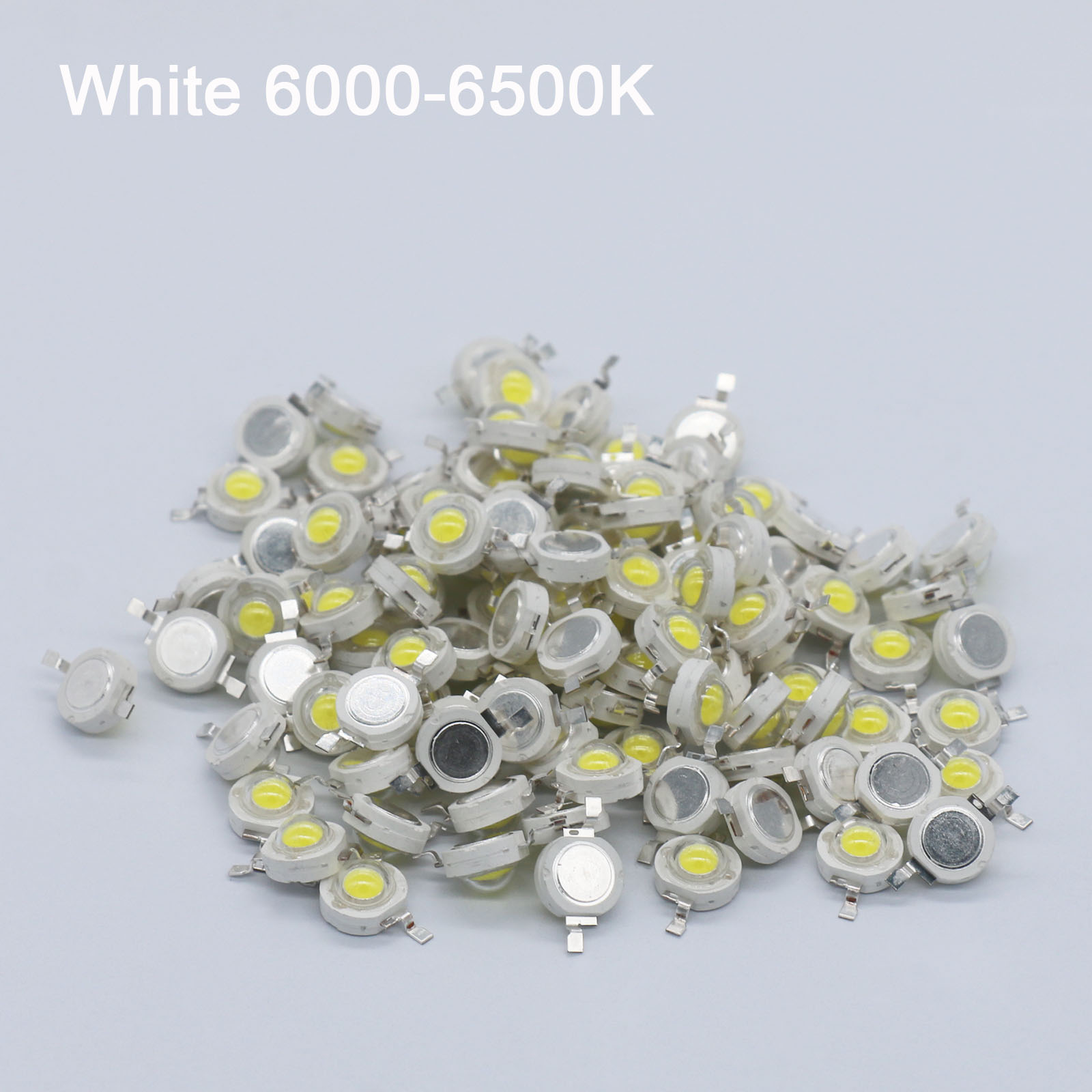 100 Stuks 1W 3W High Power Led Light-Emitting Diode Led Chip Smd Warm Wit Rood Groen Blauw Geel Voor Spotlight Downlight Lamp