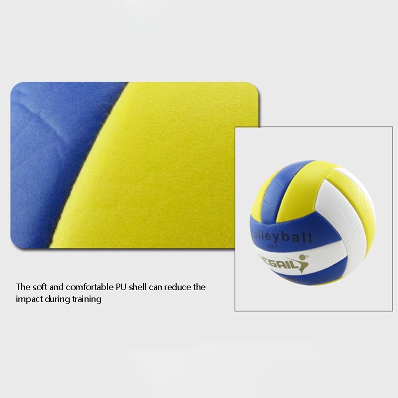 Pelota de voleibol resistente al agua para entrenamiento, pelota de voleibol de Pu gruesa para interior, pelota de voleibol de Exteriores, juego de playa, entrenamiento de gimnasia