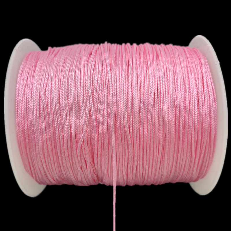 0.5/0.8/1.0/1.5mm Pink Nylon Cord Rope Chinese Knot Macrame Cord Rope For Jewelry Making DIY Shamballa Bracelet