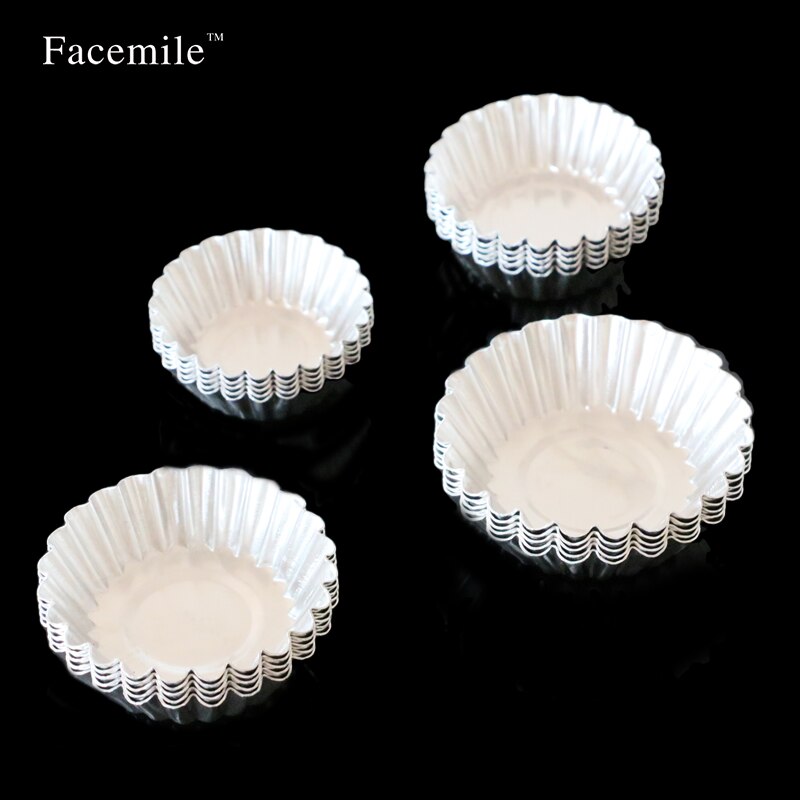 20Pcs Ei Taart Amico Silver Tone Cake Cupcake Liner Baking Cup Mold Muffin Ronde Cup Cake Tool Bakvormen Bakken pastry Tool 53012