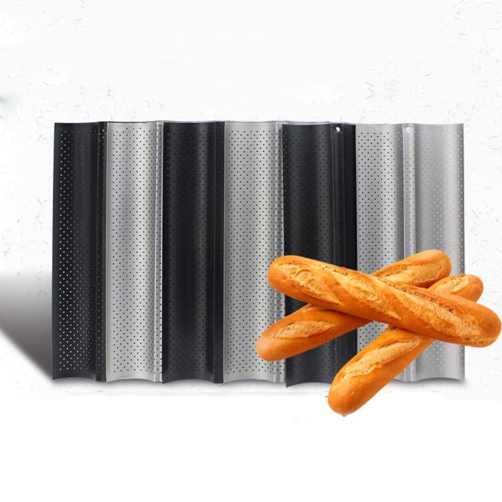 Molde de Baguette ondulado para hornear, alfombrilla antiadherente para horno, bandeja, tapete, utensilios de cocina