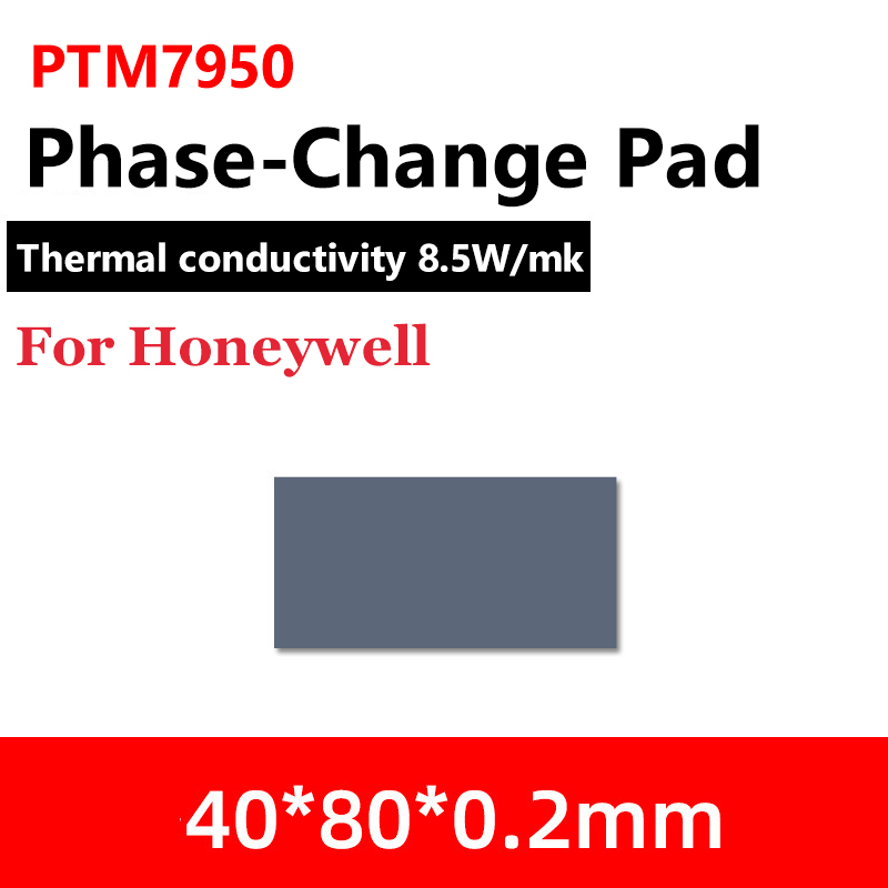 Honeywell- PTM7950 Thermal Pad 8.5 W/mk Phase Change Silicone Pad Laptop CPU GPU Thermal Conductive Paste Cooling Grease Pads: BROWN