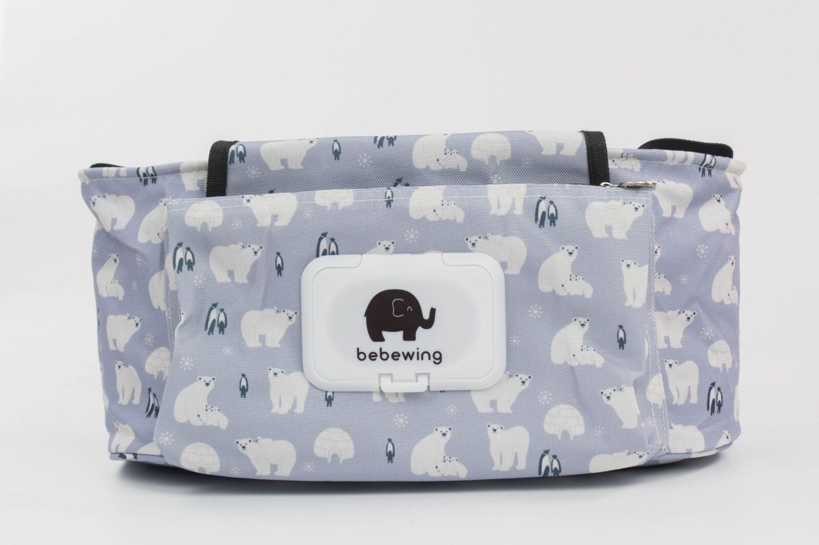 Kinderwagen Waterdicht Accessoires Cartoon Olifant Opknoping Opbergtas Baby Fles Zak Organizer Travel Voeden: Gray