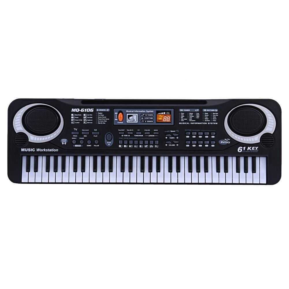 61 tangenter digital musik elektronisk keyboard tangentbord elpiano barn, us plug