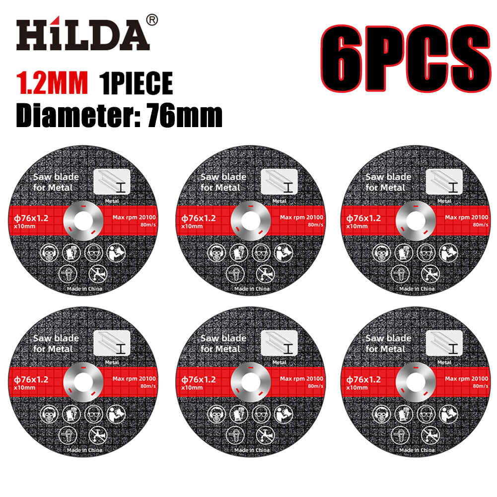 Disco de corte eléctrico de 10-1 piezas, hoja de 76mm, lijado, corte de ruedas circulares, hojas de sierra, amoladora angular de disco, accesorios: 105mm