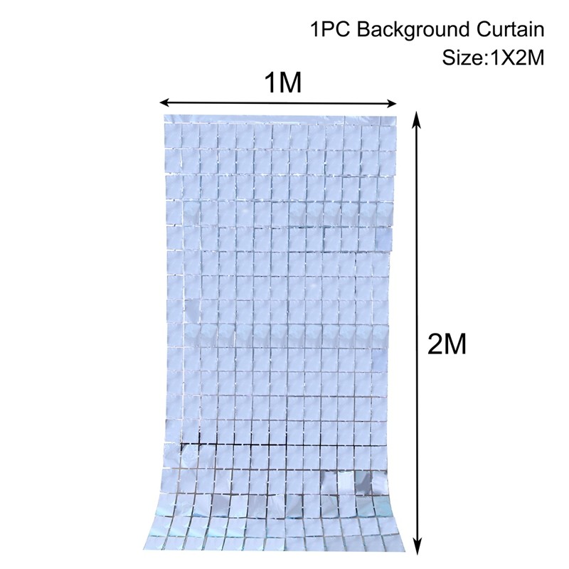 Black Gold Birthday Party Decorations Backdrop Curtains Glitter Tinsel Fringe Foil Curtain Background Wedding Adult Anniversary