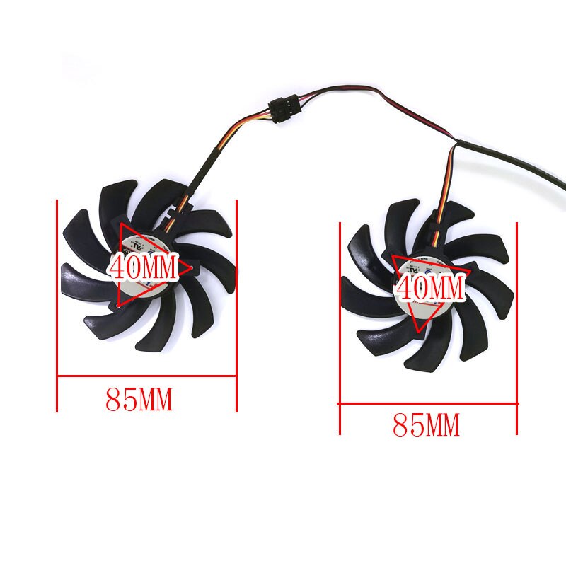 85Mm FD7010H12S FDC10H12S9-C 4Pin Gpu R9 390 Fan Voor Vervangen Xfx R9 390/X R9 280 270 Platina edition Oc Videokaart Fan