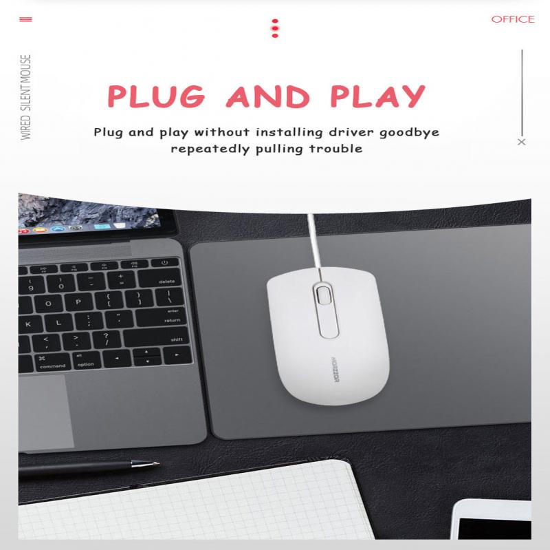 Bedrade Muis Usb Optische Muis Licht Scroll Wheel Muizen 1200Dpi Usb Mute Muis 120Cm Usb Kabel Muizen voor Laptop Computer Pc