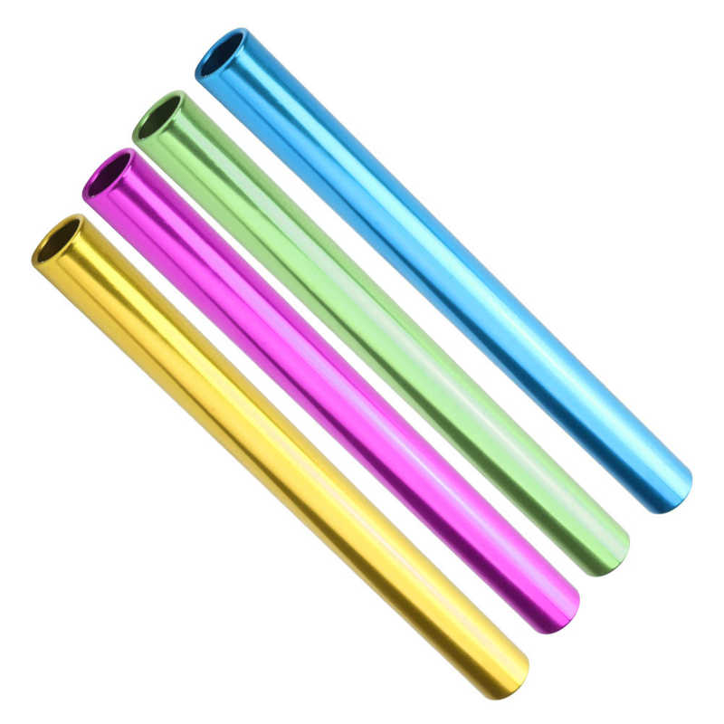 Track and Field Relay Batons Harmless Aluminum Relay for Match Running