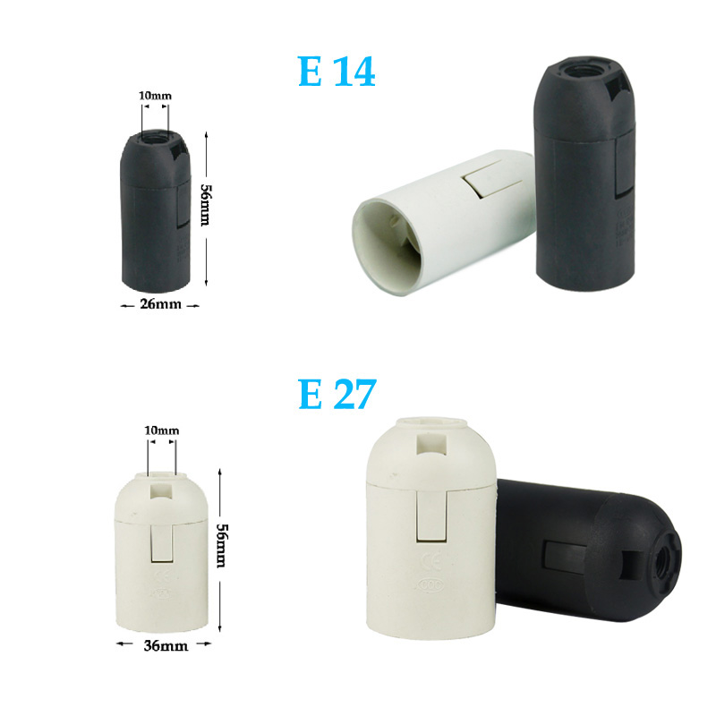 Base de lampe à douille avec fil de commutation pour ampoule LED, support de suspension de lampe à main, câble de rette d'alimentation UE, E14, 1.8m
