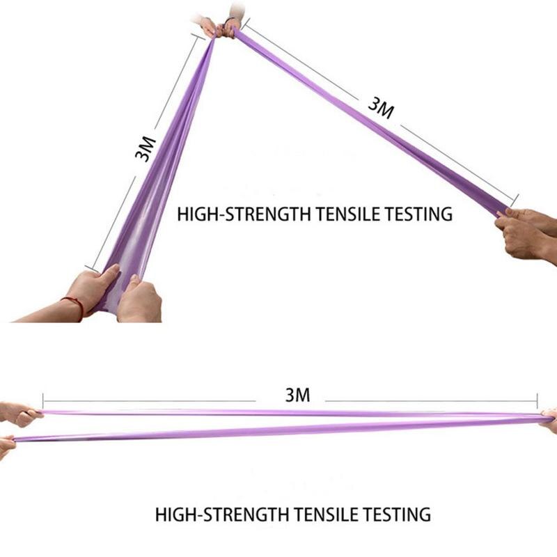 Miljøvennlig lateks yoga tøye ut bånd tøye ut bånd dra ark dra belte dra motstand Fitness tau bånd  b3 p 5 z7 t 0