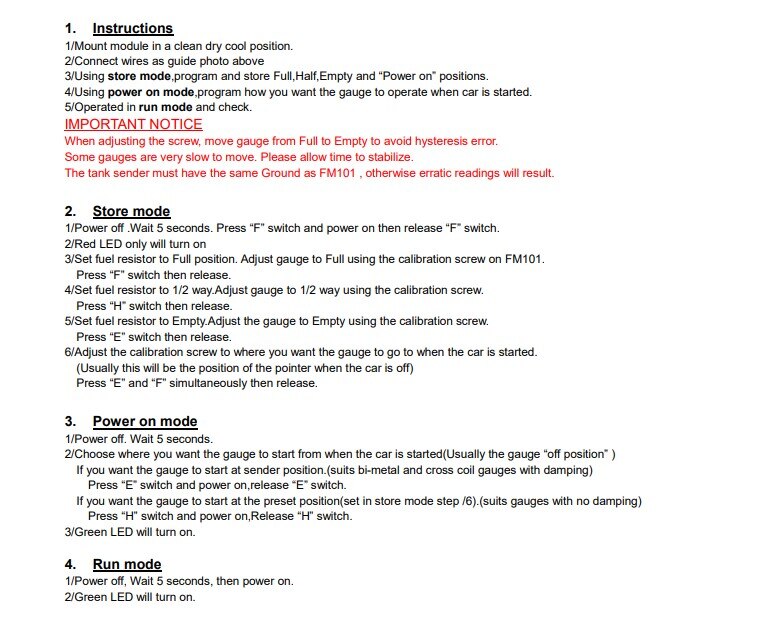 Resistance Signal Convertor Interface Between Sender &amp; Gauge Ohm Range Invertor Fuel Gauge for All Level Gauge and Sensor Shift