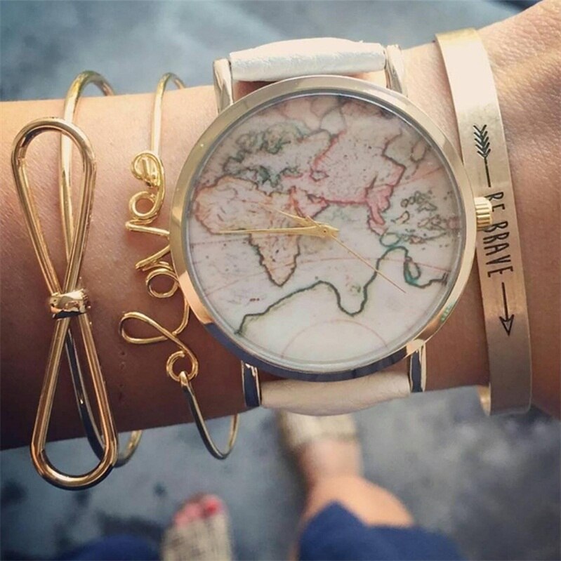 18 Styles Women Bow Leaves Cat Bangle Crystal Love Leather Pineapple Feather Open Bracelet Bohemian Accessories: 7