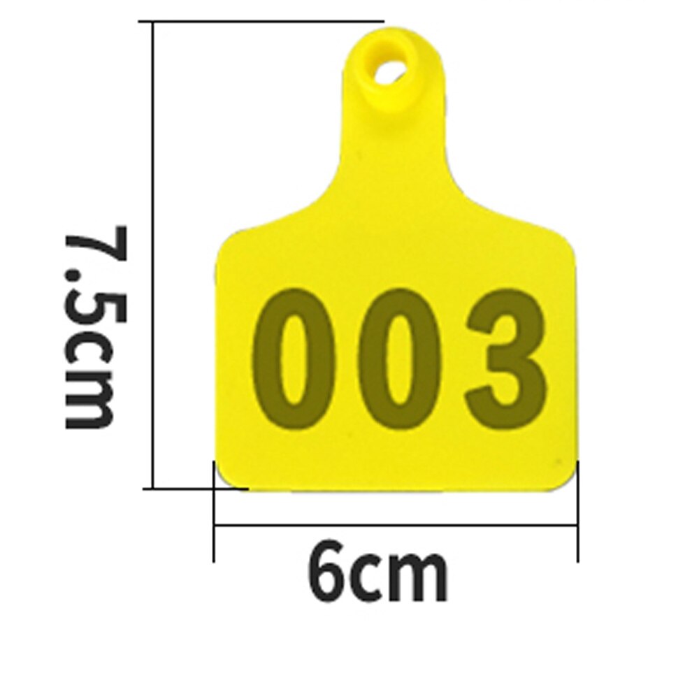 100Pc Koe Vee Tpu Oor Tag Borden Met Woord Oor Tags Typen Koperen Hoofd Oorbellen Farm Animal Identificatiekaart