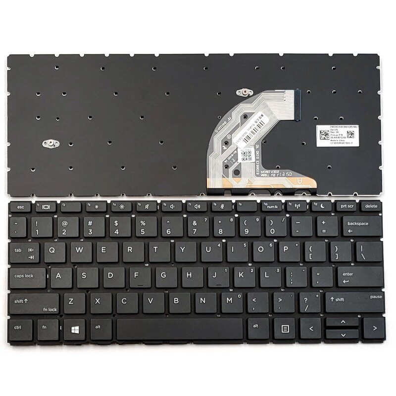 pour HP ProBook 430 G6 435 G6 série clavier d'ordinateur portable nous noir sans cadre