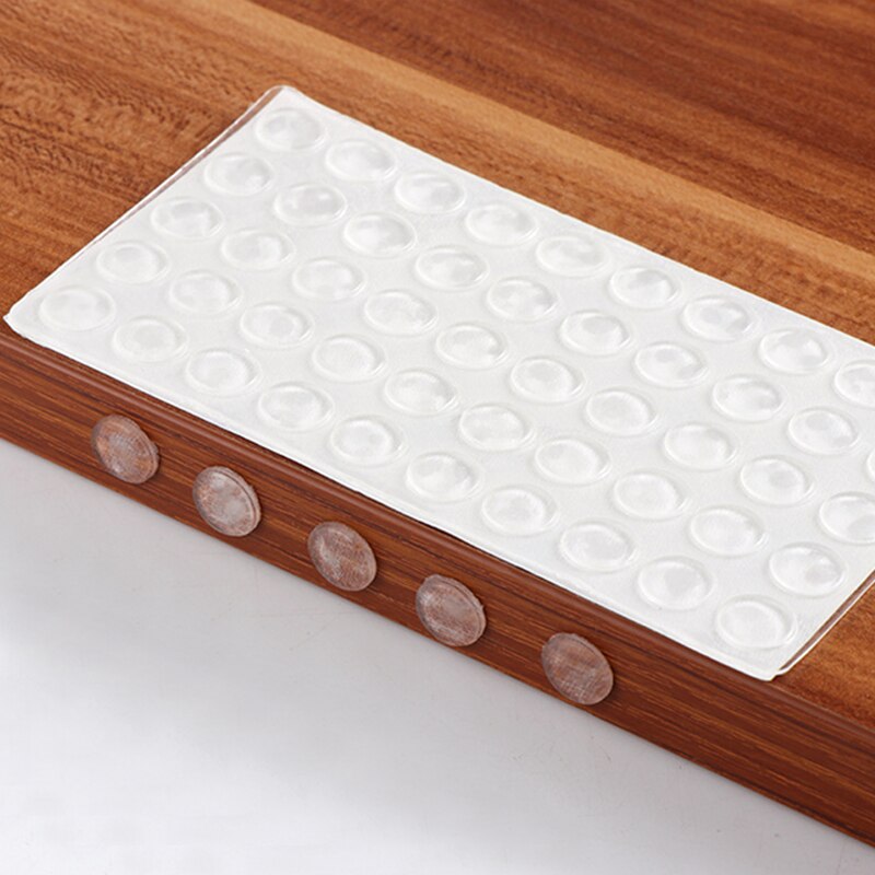 Furniture Bumpers Adhesive Silicone Bumper Pads Surface Protection for Wall Door Wooden Floor Silicone Rubber Transparent White