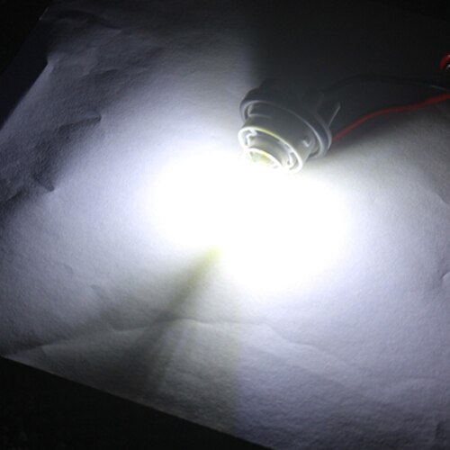 Gfoloza 1 Uds 1157 BAY15D P21/5W bombillas de filamento LED para luces LED de freno de estacionamiento de automóviles coche lámpara rojo Amarillo Blanco 6000K 12V: Blanco / 1157 2W