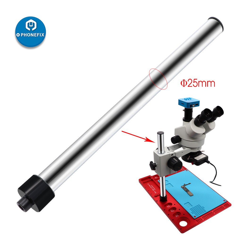 DIA 25mm Mikroskop Stehen Halfter Metall Halterung Stange Bar Säule Mikroskop teile Für Microscopio Digitale Industrie Video Kamera