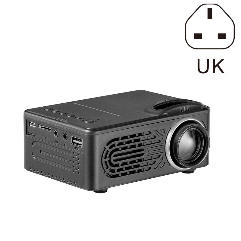 HD Neat Portable Pocket Projector Support 1080P Built-in Stereo Speaker for Home Office KQS8: UK