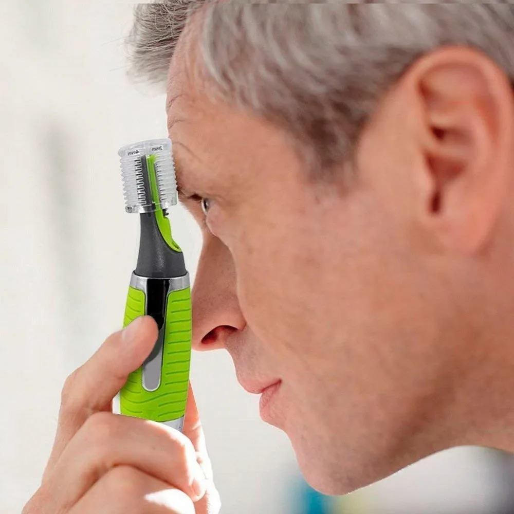 Mannelijke neushaartrimmer 2in1 gezichtsepilator - oplaadbaar, waterdicht, draagbaar - neushaar, oorhaar, wenkbrauwhaar kinhaar