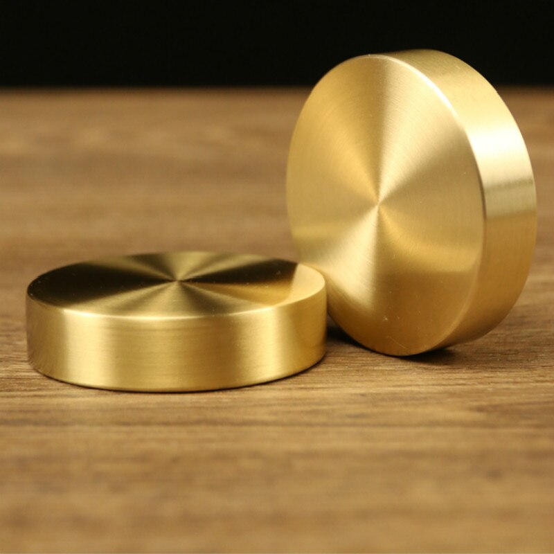 Draagbare Chinese Gossip Messing Papier Gewicht Ronde Presse-papier Metalen Chinese Brush Pen Schilderen Papier Gewicht Metalen Decoratie