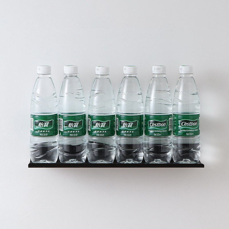 One-word Partition Shelf Nordic Modern Simple Home Decoration Living Room Bedroom Bathroom Wall Hanging Free Punch Display Stand