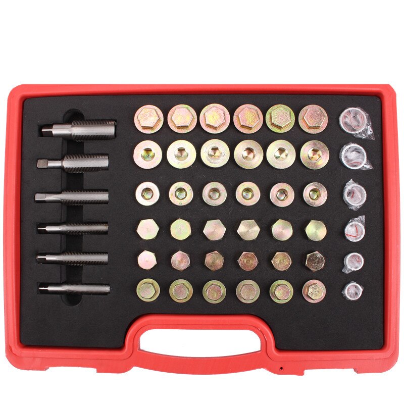 114pc Oil Pan Thread Repair Kit Sump Gearbox Drain Plug Tool Set M13 - M22